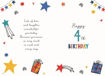 Picture of FOR A SPECIAL GRANDSON 4TH TODAY CARD